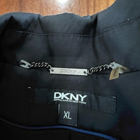 DKNY Black Dress Coat - Picture 5 of 9